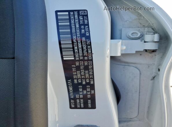 ZASPAJAN2R7D73984 2024 ALFA ROMEO STELVIO White Вид підкапотного простору
