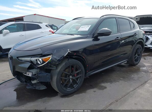 ZASPAJAN6K7C71156 2019 ALFA ROMEO STELVIO Черный Передняя левая четверть