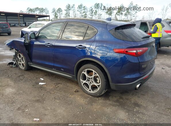 ZASPAJAN6M7D13599 2021 ALFA ROMEO STELVIO Blue Rear left