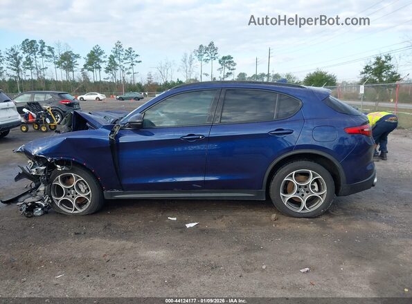 ZASPAJAN6M7D13599 2021 ALFA ROMEO STELVIO Blue Rear interior view