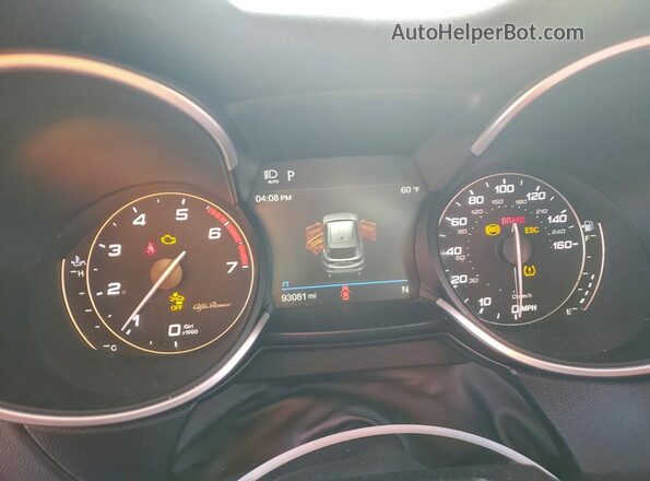 ZASPAJAN8P7D55051 2023 ALFA ROMEO STELVIO Gray Вид щитка приладів