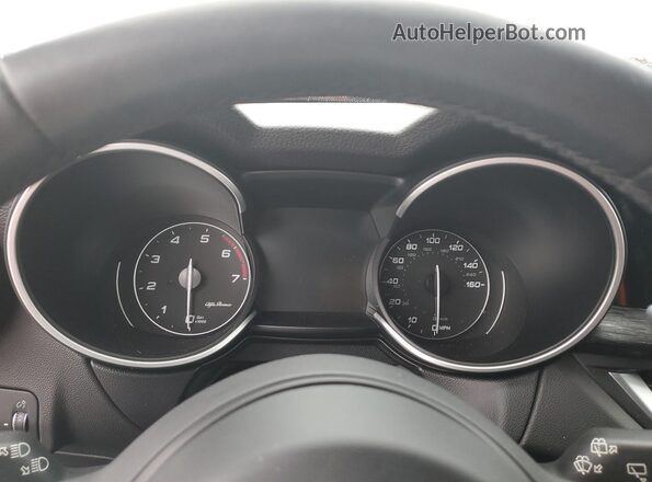 ZASPAKAN0N7D40062 2022 ALFA ROMEO STELVIO Silver Instrument cluster view