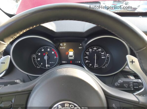 ZASPAKAN7K7C35126 2019 ALFA ROMEO STELVIO Red უკანა სავარძლების ხედი