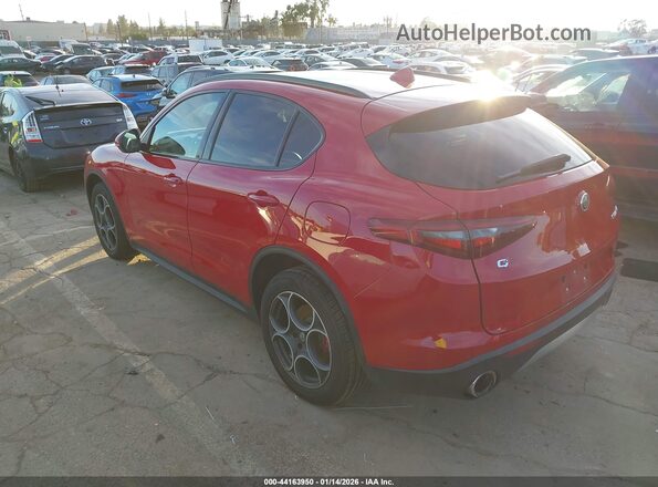 ZASPAKAN7K7C35126 2019 ALFA ROMEO STELVIO Red უკანა მარცხენა