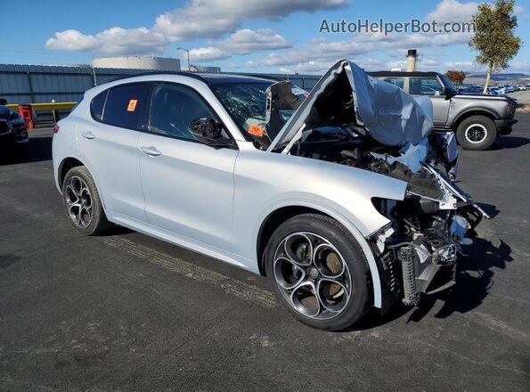 ZASPAKBN0M7D01131 2021 ALFA ROMEO STELVIO Silver Առջևի աջ