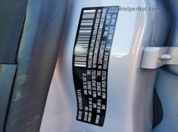 ZASPAKBN0M7D01131 2021 ALFA ROMEO STELVIO Silver Շարժիչի բաժամունքի տեսք