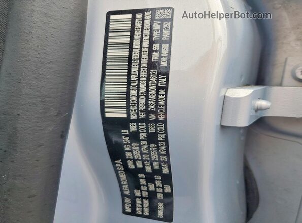 ZASPAKBN0N7D46121 2022 ALFA ROMEO STELVIO Серебряный Вид наклейки с VIN-кодом
