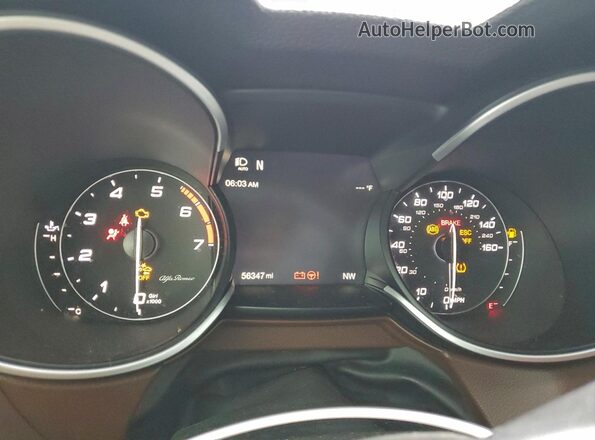 ZASPAKBN1L7C95614 2020 ALFA ROMEO STELVIO Black Vista del cuadro de instrumentos