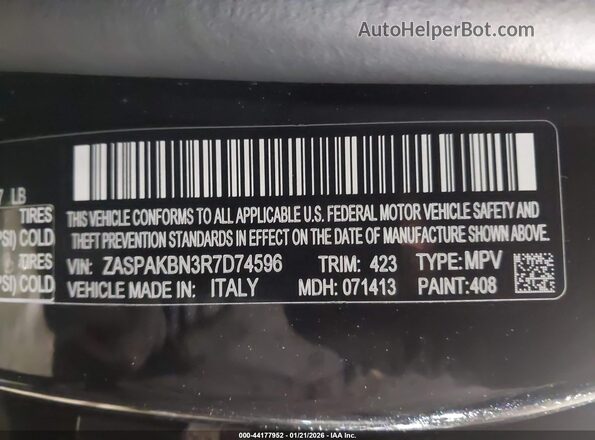 ZASPAKBN3R7D74596 2024 ALFA ROMEO STELVIO Black Вид підкапотного простору