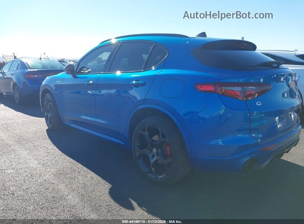 ZASPAKBN5N7D42565 2022 ALFA ROMEO STELVIO Blue Trasero izquierdo