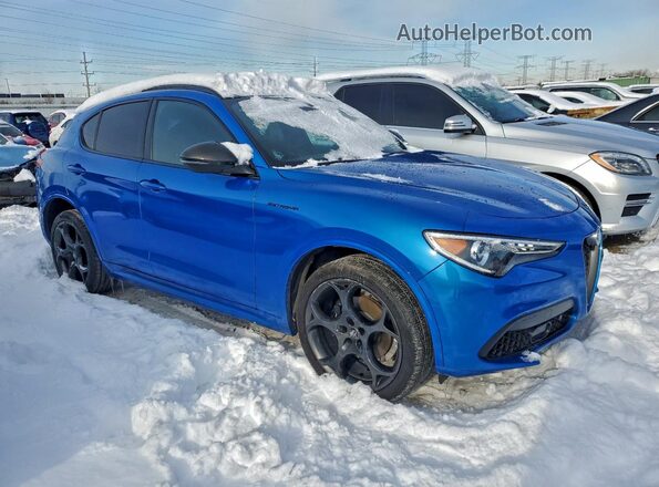 ZASPAKBN6P7D54792 2023 ALFA ROMEO STELVIO Blue Przód prawy