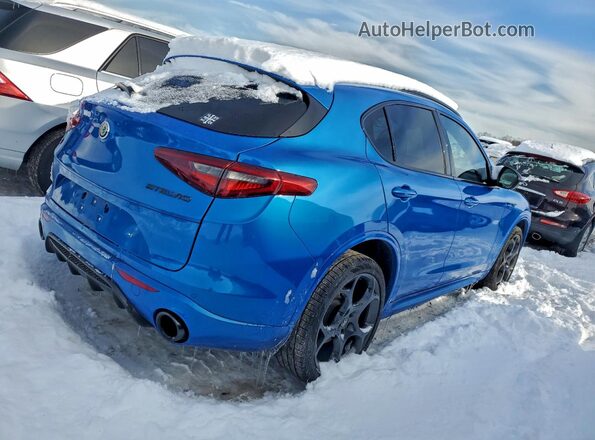ZASPAKBN6P7D54792 2023 ALFA ROMEO STELVIO Blue Tył prawy