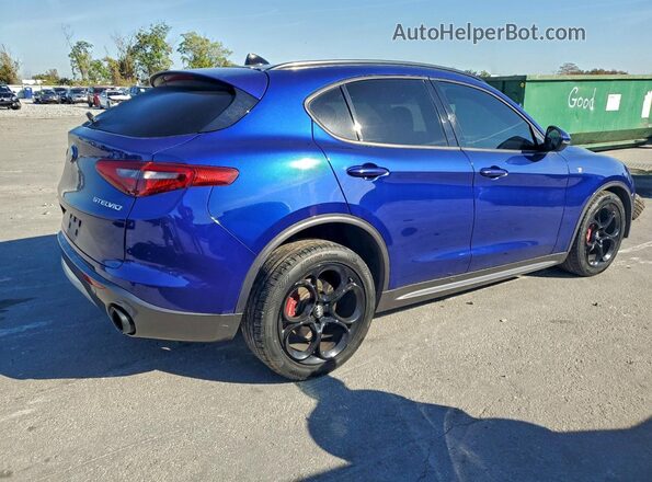 ZASPAKBN8N7D30894 2022 ALFA ROMEO STELVIO Blue Rear right