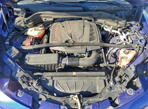 ZASPAKBN8N7D30894 2022 ALFA ROMEO STELVIO Blue Engine compartment view