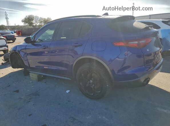 ZASPAKBN8N7D30894 2022 ALFA ROMEO STELVIO Blue Rear left