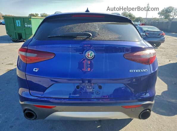 ZASPAKBN8N7D30894 2022 ALFA ROMEO STELVIO Blue Rear view