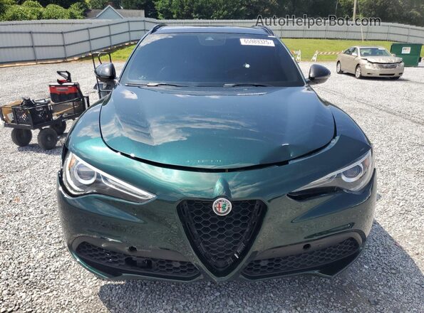 ZASPAKBN9M7D19675 2021 ALFA ROMEO STELVIO Green წინა ხედი