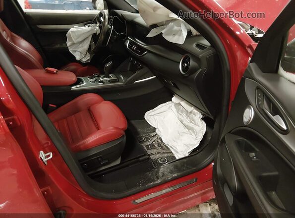 ZASPAKBN9N7D49406 2022 ALFA ROMEO STELVIO Red წინა სალონის ხედი