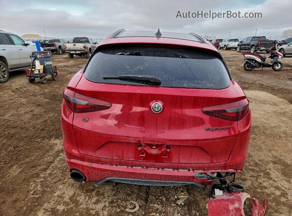 ZASPAKBN9P7D49893 2023 ALFA ROMEO STELVIO Red Вид ззаду