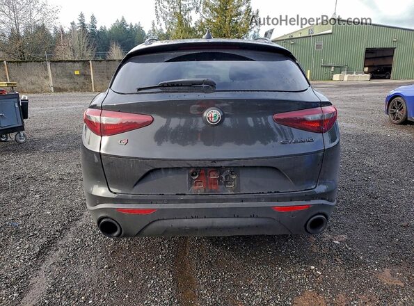 ZASPAKBNXK7C43073 2019 ALFA ROMEO STELVIO Black Вид ззаду