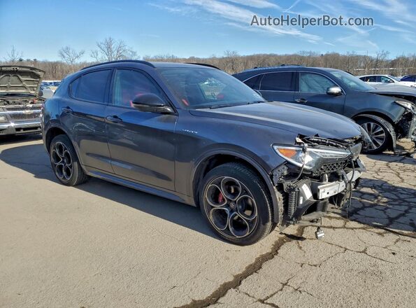 ZASPAKBNXN7D48216 2022 ALFA ROMEO STELVIO Gray Przód prawy