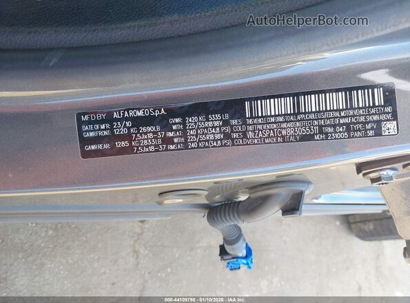ZASPATCW8R3055311 2024 ALFA ROMEO OTHER Серый Вид подкапотного пространства