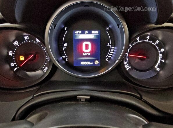 ZFBCFXCB2JP657394 2018 FIAT 500X Gray Instrument cluster view