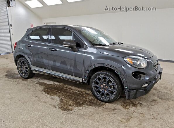 ZFBCFXCB2JP657394 2018 FIAT 500X Gray Front right