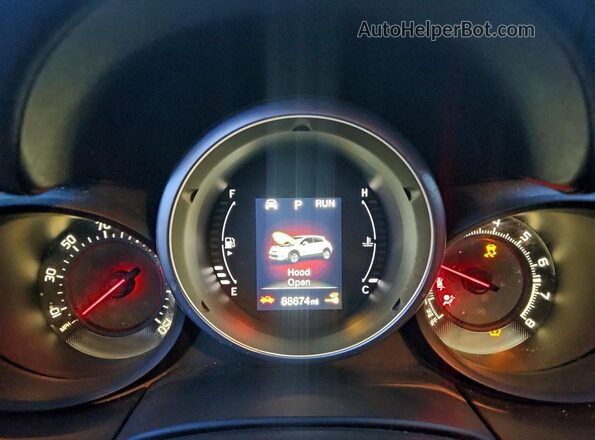 ZFBCFXCB3HP629288 2017 FIAT 500X Black Vista del cuadro de instrumentos