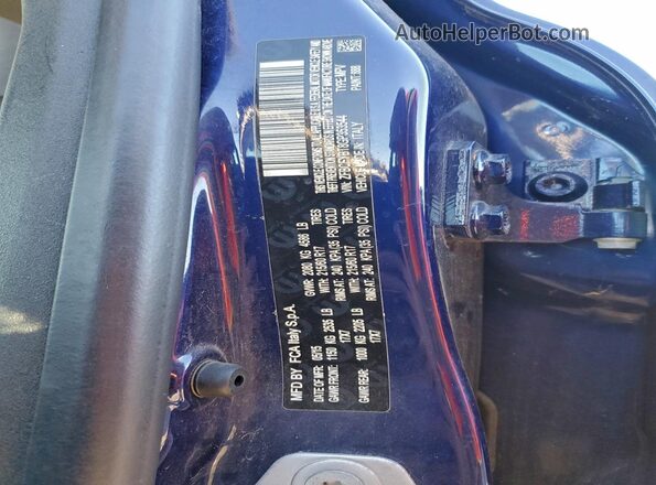 ZFBCFYBT8GP353544 2016 FIAT 500X Blue Widok naklejki z numerem VIN