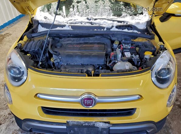 ZFBCFYET6GP341694 2016 FIAT 500X Yellow Widok komory silnika