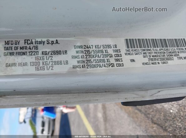 ZFBERFAT3G6C66052 2016 RAM PROMASTER CITY White Շարժիչի բաժամունքի տեսք