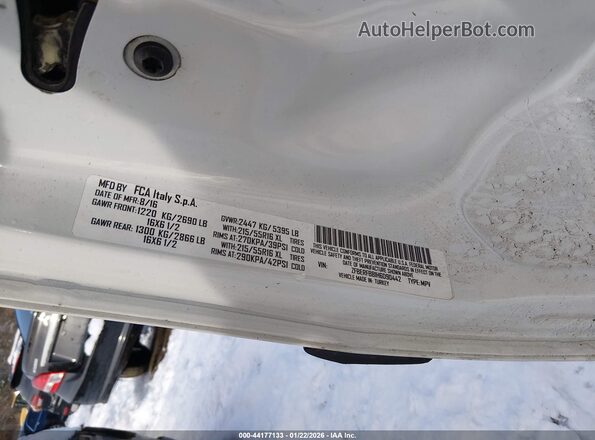 ZFBERFBB1H6D90442 2017 RAM PROMASTER CITY White Engine compartment view