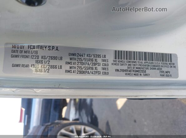 ZFBHRFAB7K6M82058 2019 RAM PROMASTER CITY White Engine compartment view