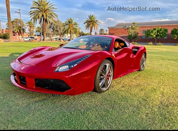 ZFF79ALA5G0214993 2016 FERRARI 488 Red Tył lewy