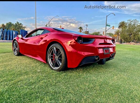 ZFF79ALA5G0214993 2016 FERRARI 488 Red Tył prawy