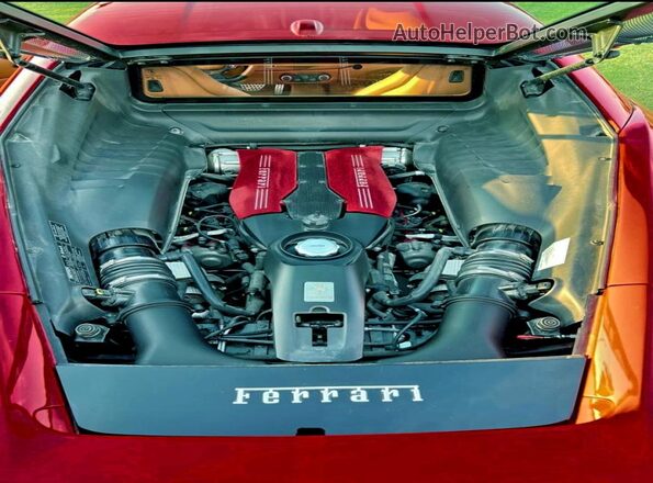 ZFF79ALA5G0214993 2016 FERRARI 488 Red Widok wnętrza z przodu