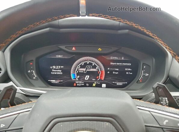 ZPBUA1ZL0KLA01807 2019 LAMBORGHINI URUS Blue Instrument cluster view