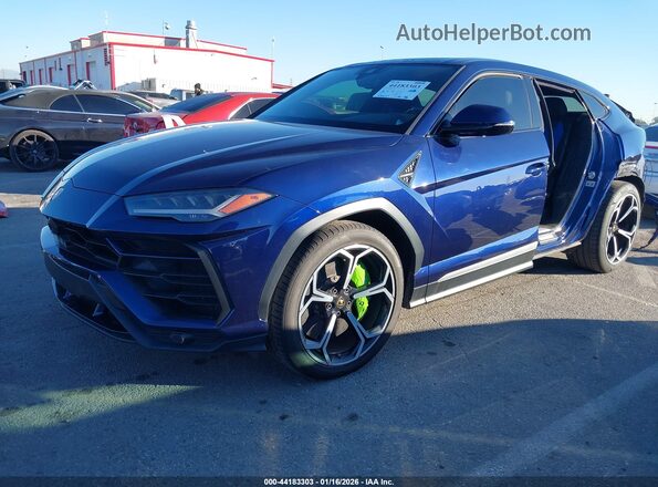 ZPBUA1ZL7KLA02307 2019 LAMBORGHINI URUS Blue Vista tres cuartos delantera izquierda