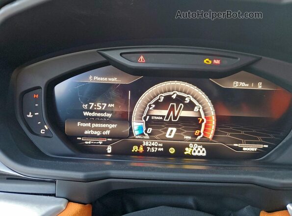 ZPBUA1ZL9KLA04432 2019 LAMBORGHINI URUS White Սարքավորումների վահանակի տեսք