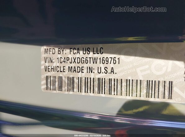 1C4PJXDG6TW169761 2026 JEEP WRANGLER Серый 
