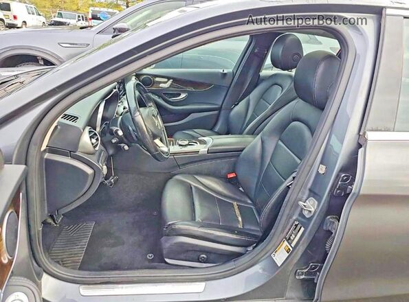 55SWF4KB3HU228021 2017 MERCEDES-BENZ C-CLASS Gray Вид ззаду