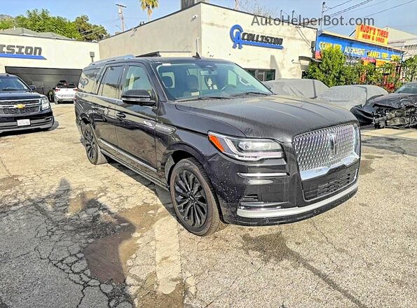 5LMJJ3KT0NEL05009 2022 LINCOLN NAVIGATOR Black Trasero izquierdo