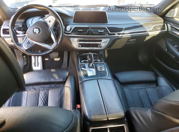 WBA7F0C55GGL99569 2016 BMW 7 SERIES Black Vista del cuadro de instrumentos
