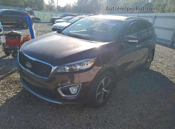 5XYPH4A53JG385610 2018 KIA SORENTO Maroon 