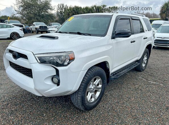 JTEBU5JR1J5557314 2018 TOYOTA 4RUNNER White 