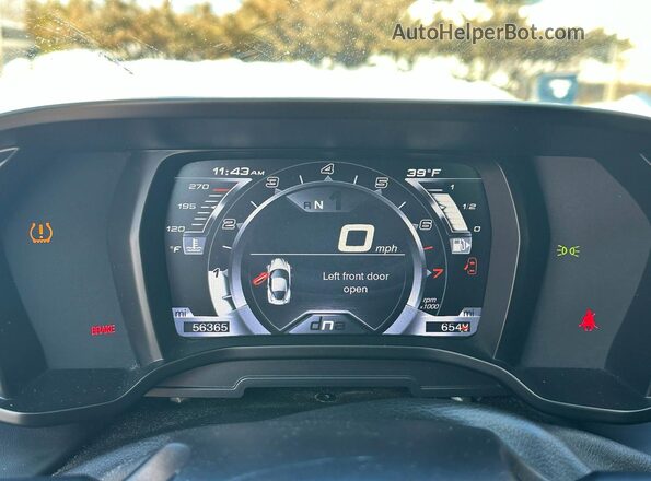 ZARBAAA41GM177436 2016 ALFA ROMEO 4C White Instrument cluster view