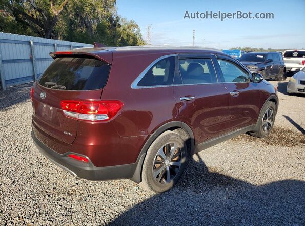 5XYPH4A53JG385610 2018 KIA SORENTO Maroon 
