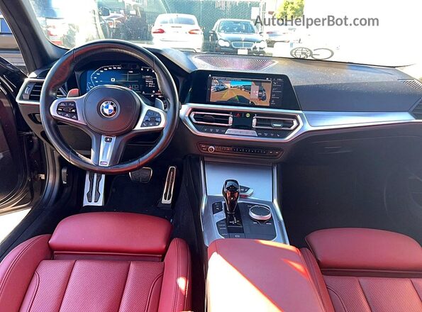 3MW5U7J03N8C59030 2022 BMW M3 Угольный Вид задних сидений