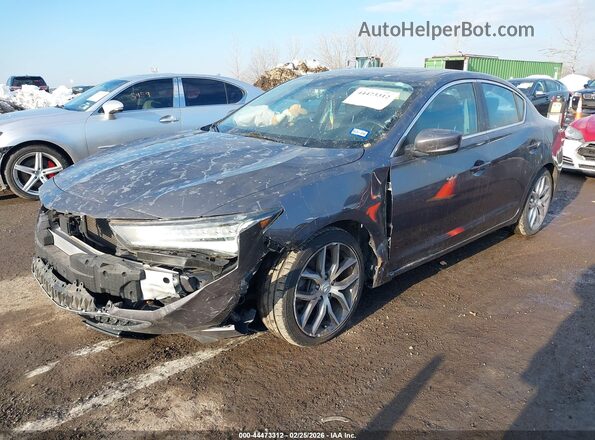 19UDE2F73KA004965 2019 ACURA ILX Gray Առջևի ձախ երեք քառորդ տեսարան
